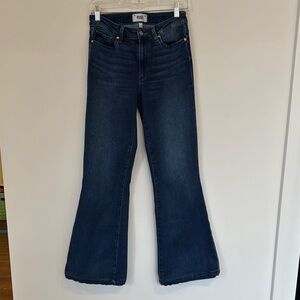 Paige Women's Blue Flared Jeans
